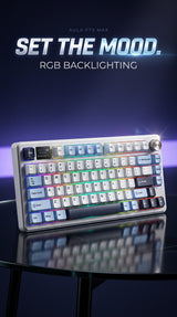 AULA F75 MAX keyboard with RGB backlighting and screen