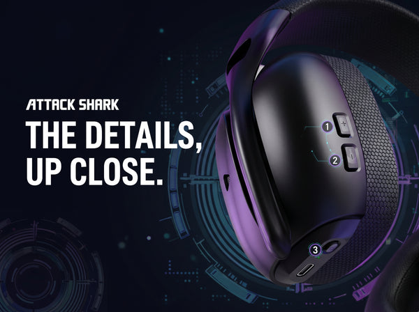 ATTACK SHARK L80PRO Tri-Mode Gaming Headset