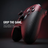 Textured grips on the black and red GameSir G7 Pro controller close-up